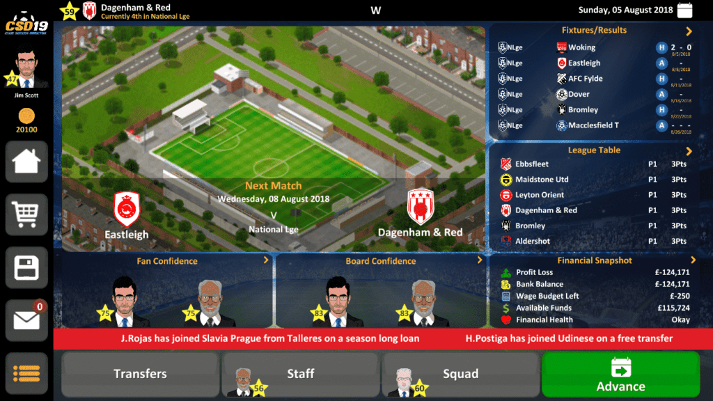 Club Soccer Director 2019 kicks off the new season Big Games Machine