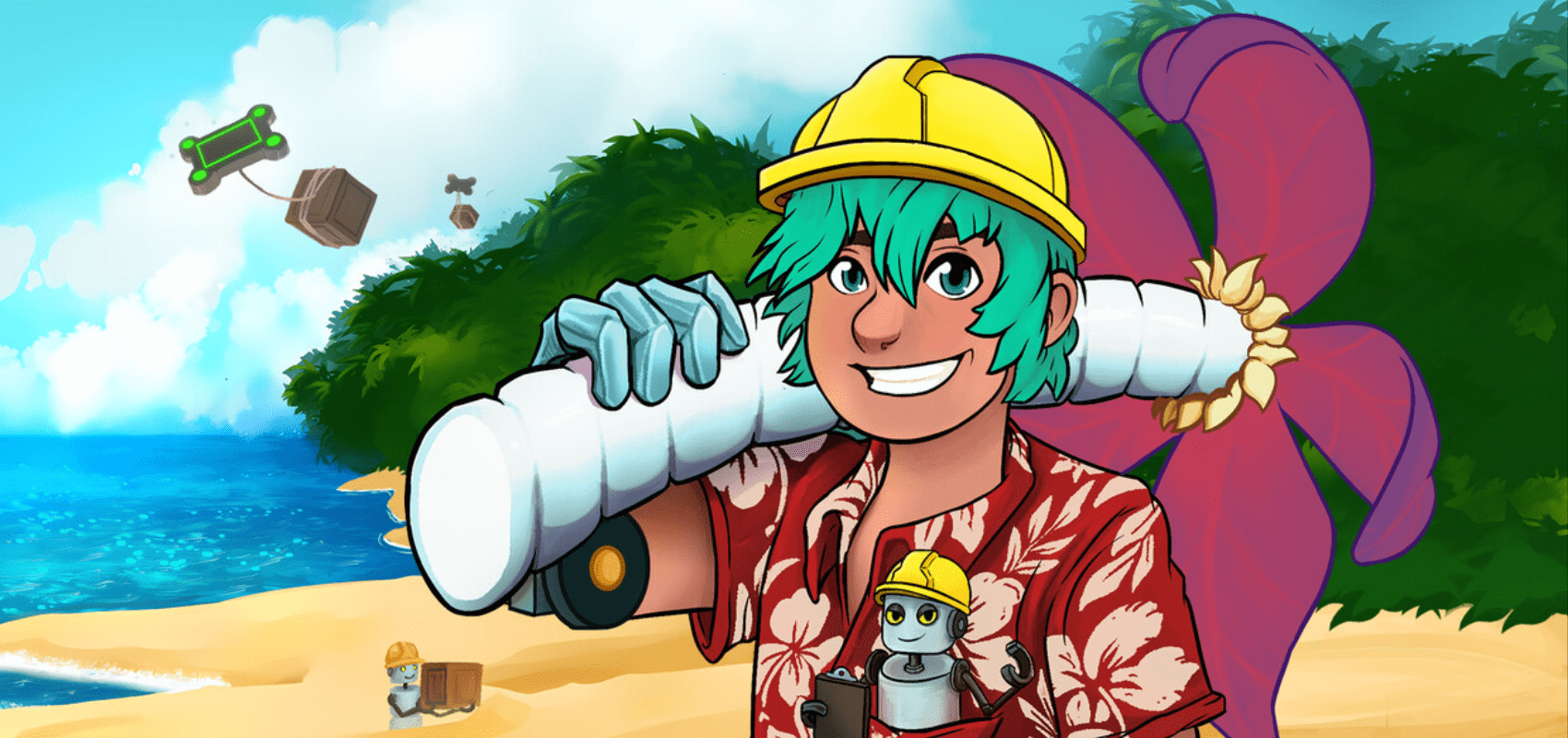 Tropical Sci-Fi Life Sim Ekoh Beach Demo Floats Into Steam Next Fest This February